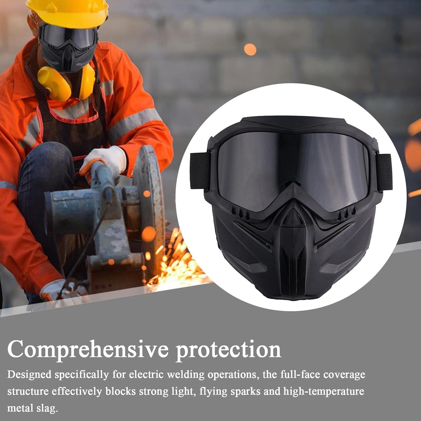 Welding Face Shield – Self-Darkening Eye Protection for Grinding & Welding