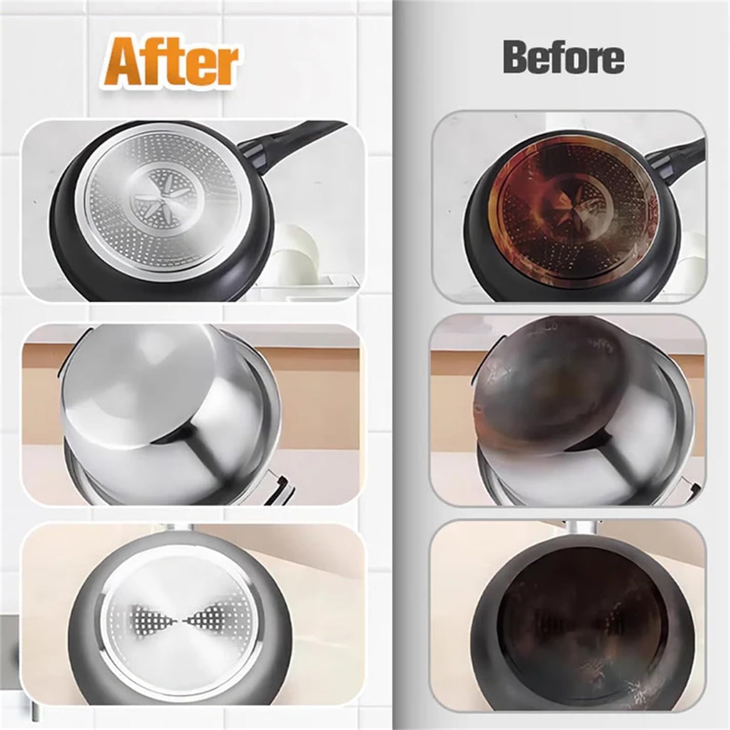Pot Bottom Black Scale Degreaser Cream – Powerful Cookware Brightening Cleaner