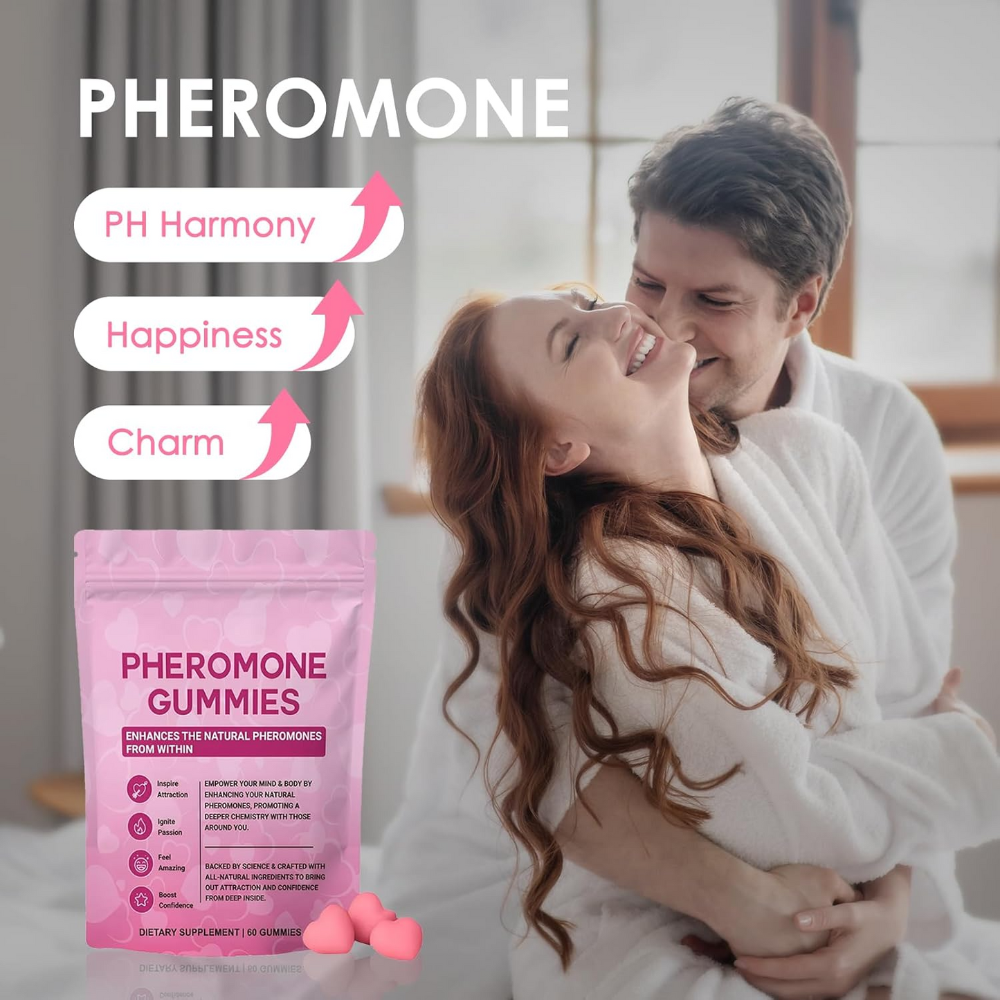 60-piece Pheromone Gummies Adult Gummies Dosage