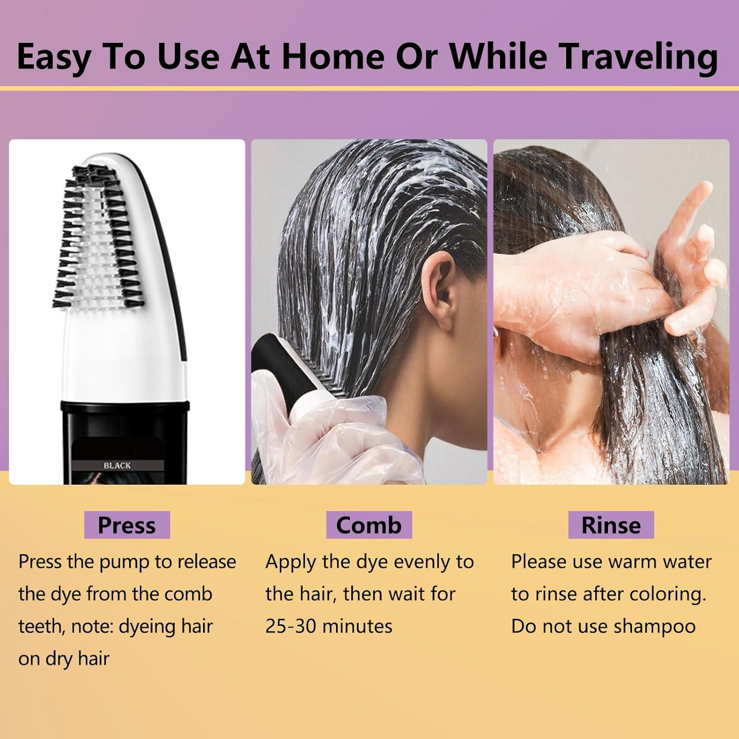 3 in 1 Herbal Hair Dye – Halal, Gentle & Full Grey Coverage