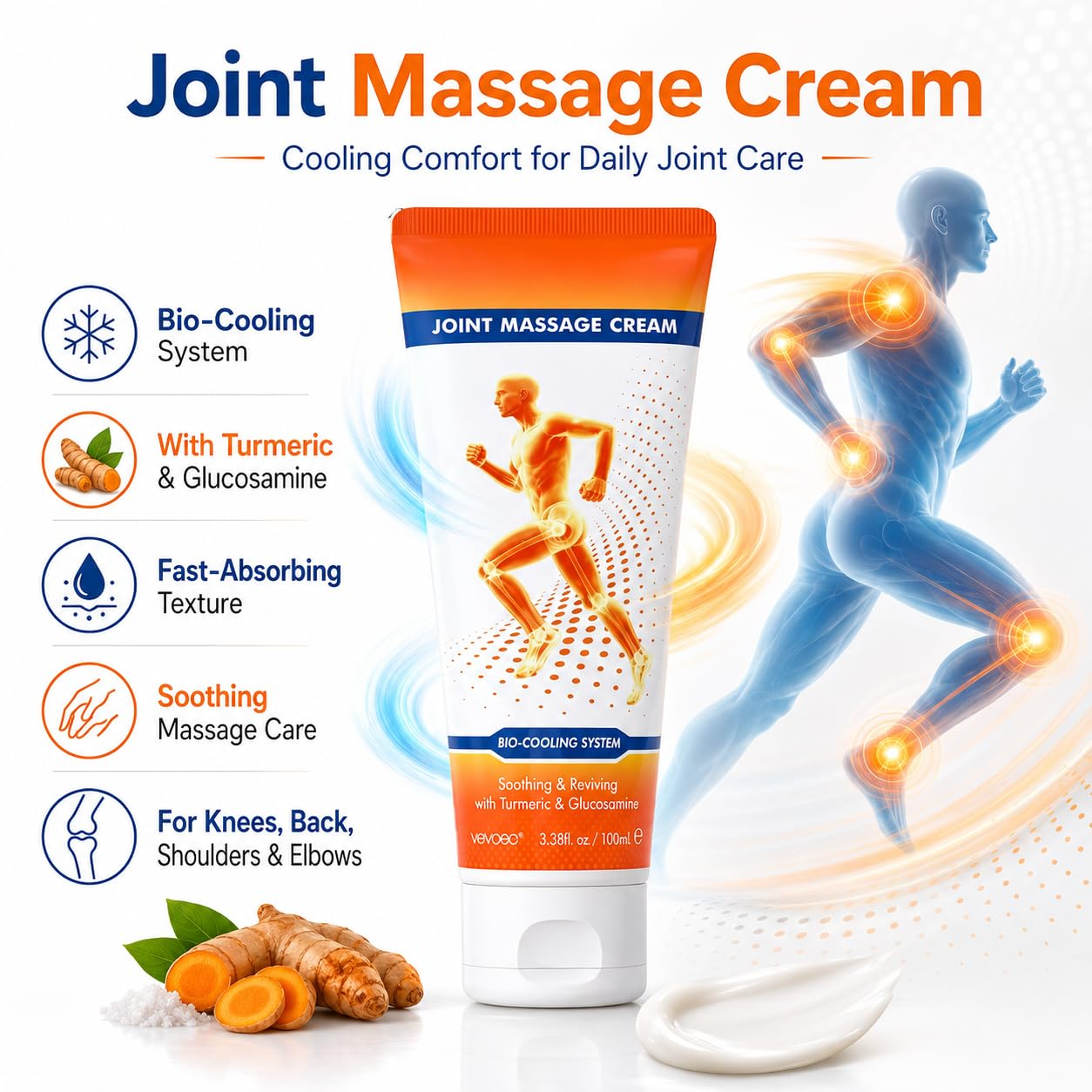 Joint Care Massage Cream – Gentle Moisturizing Cream