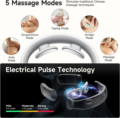 Smart EMS Neck & Shoulder Massager – Wireless Relaxation Device