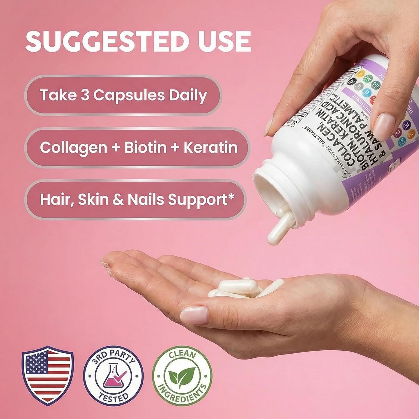 Marine Collagen Capsules with Glutathione
