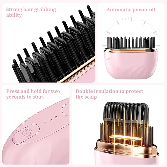 Hot Comb Straightener & Heated Brush