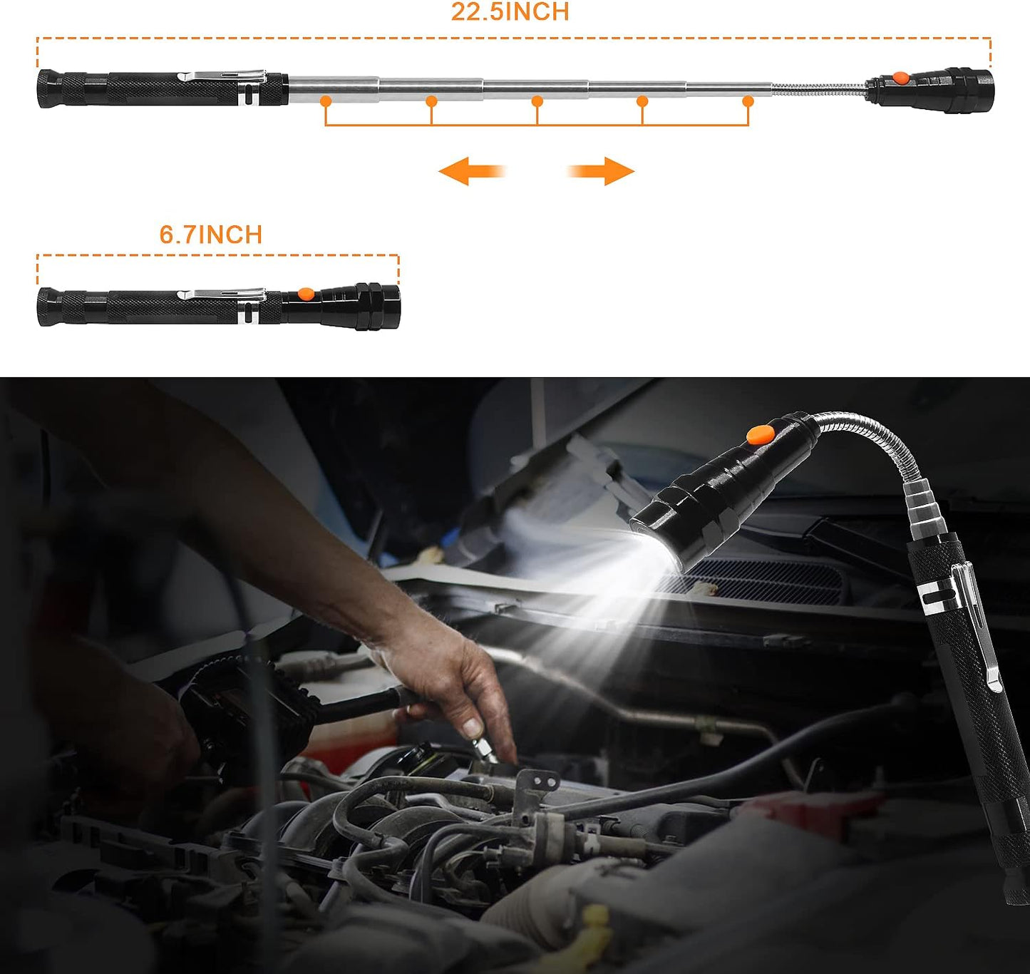Telescoping Magnetic Pickup Tool – Extendable, Strong