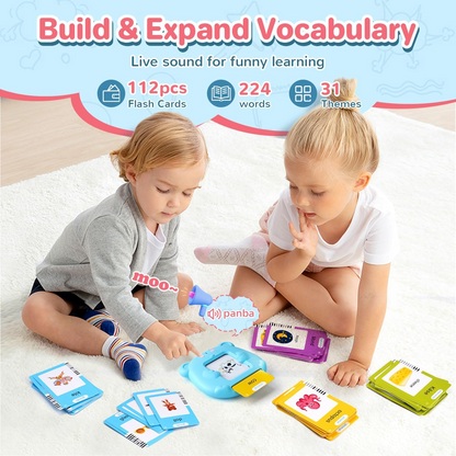 Kids Smart English Learning Card Reader – Educational Flash Card Toy