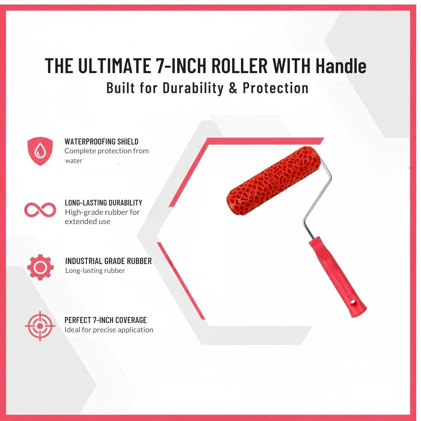 Embossed Paint Roller – 3D Wall Design Pattern Tool