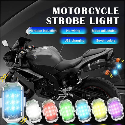 Set of 2 LED Strobe Lights with Remote – Party & Stage Lighting Effects