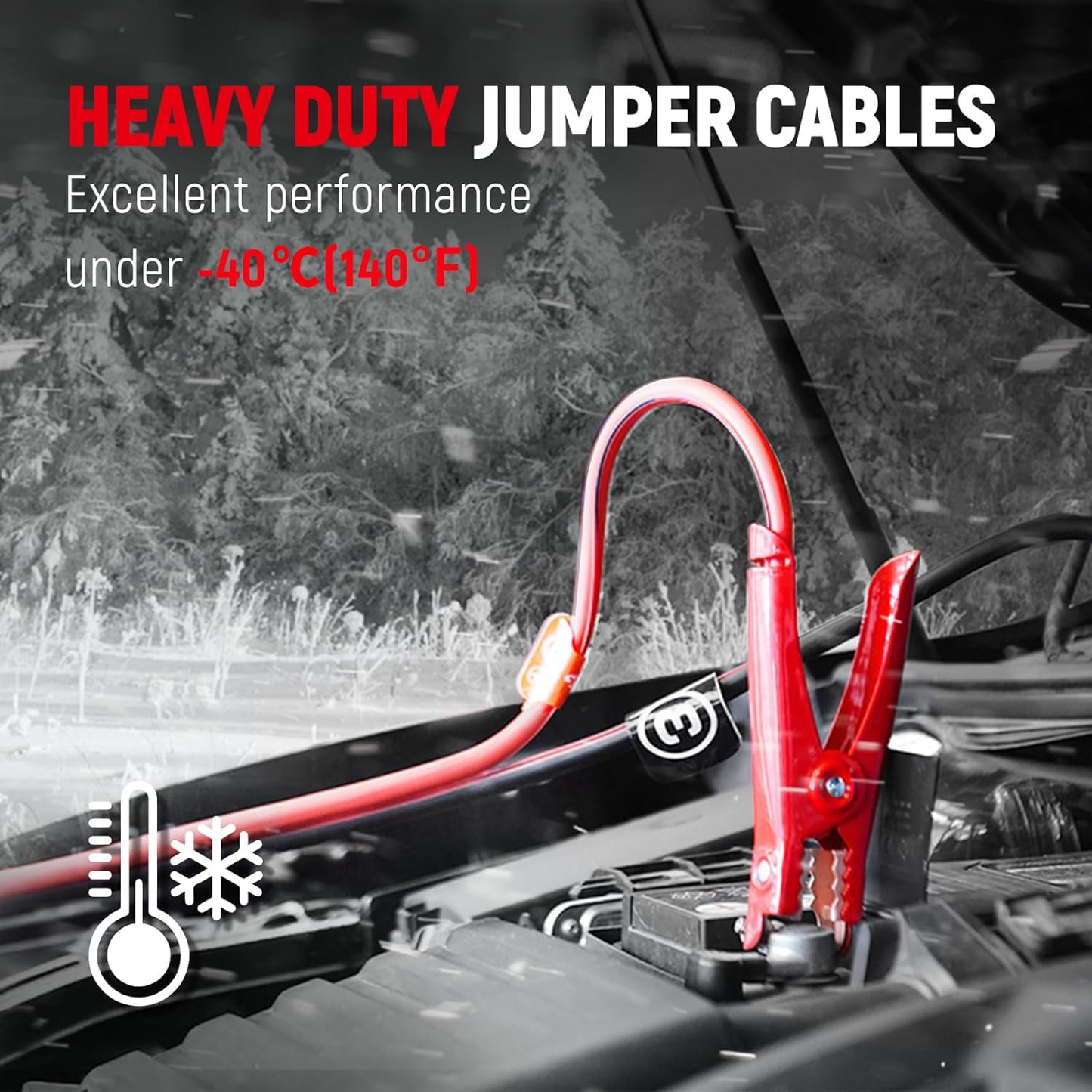 1000A Heavy Duty Jumper Cable – Emergency Car Battery Rescue Kit
