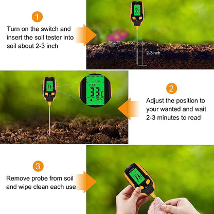 Digital 4-in-1 Soil Test Meter
