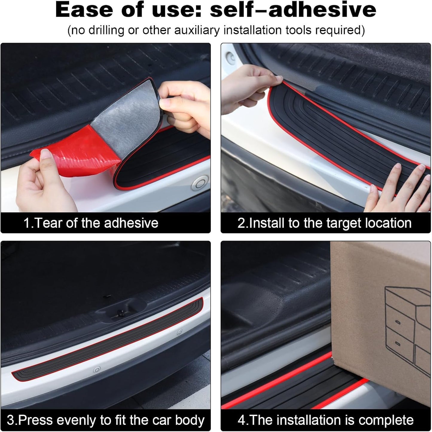 Rear Bumper Guard Strip – Scratch & Collision Protection with Style