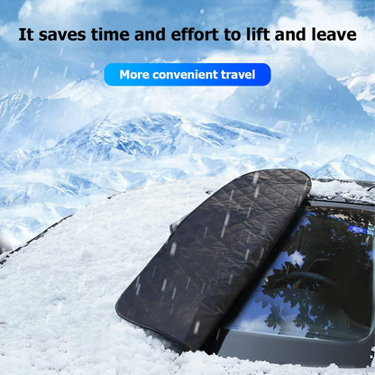 Universal Car Windshield Sunshade & Snow Cover – Foldable Anti-Frost Windshield Protector