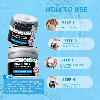 Anti-Aging Hyaluronic & Retinol Face Cream – Day & Night Moisturizer for Face and Neck