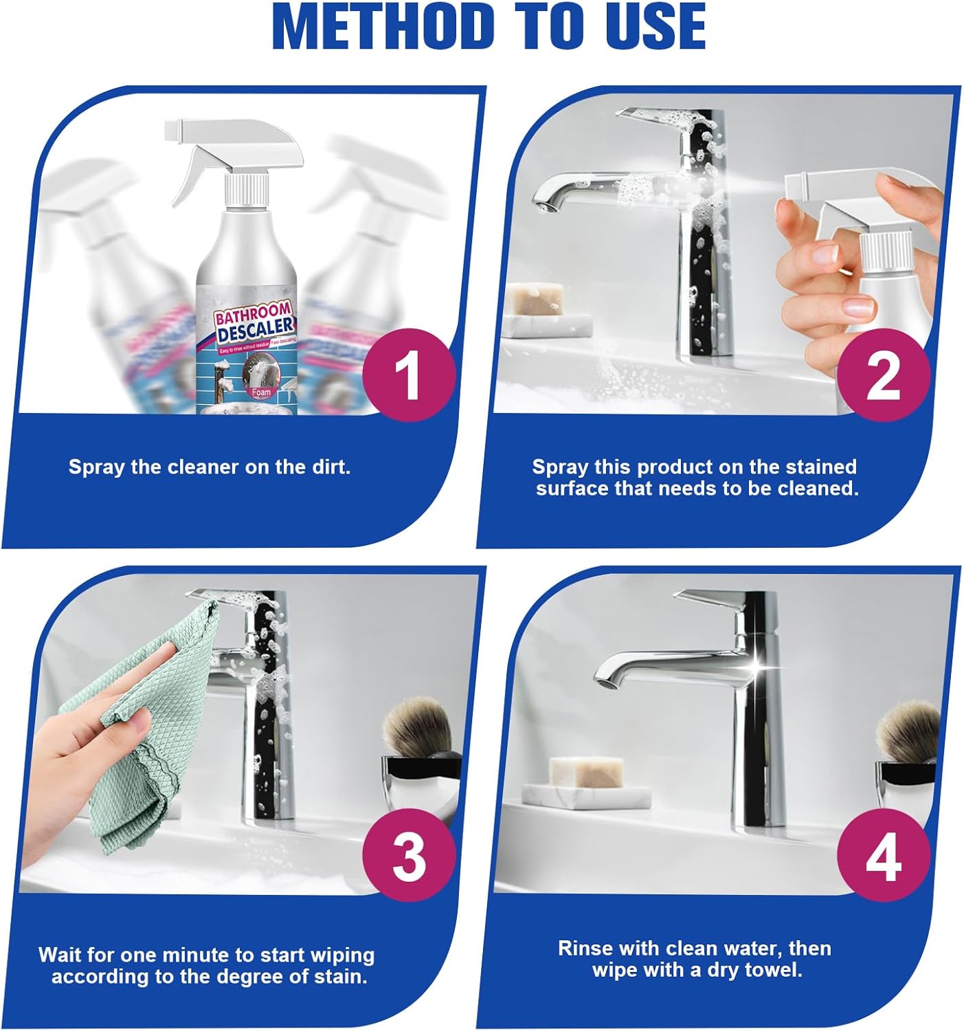 Jue Fish Bathroom Descaler – Multi-Surface Limescale & Stain Remover