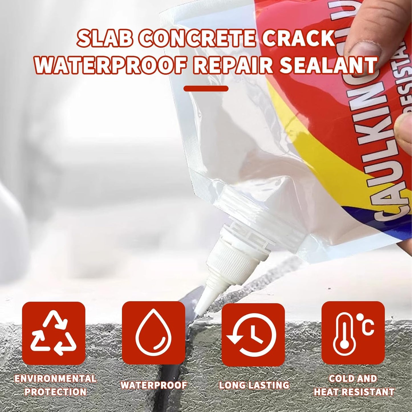 Slab Concrete Crack Waterproof Repair Sealant