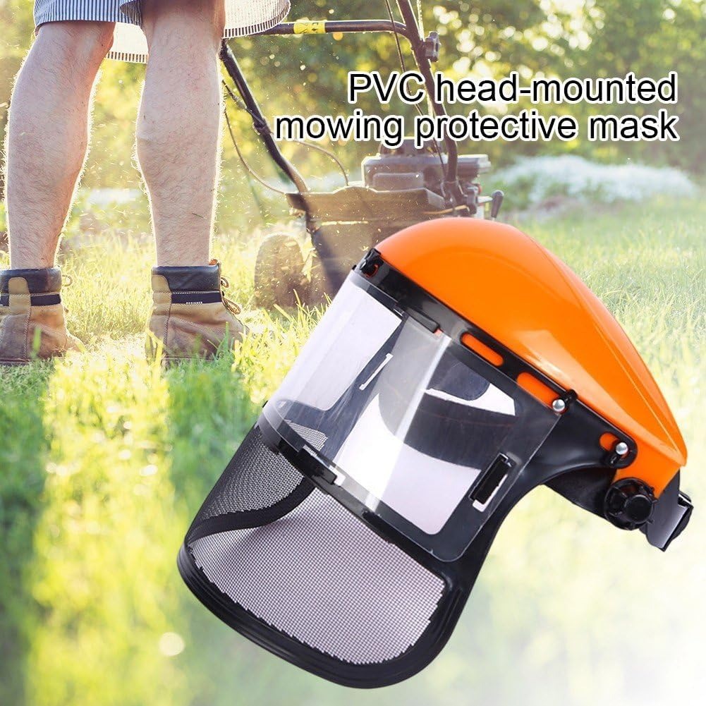 Safety Mesh Face Shield – Adjustable Visor for Chainsaw & Garden Work