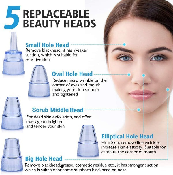 Vacuum Blackhead Remover – Gentle Pore Cleansing Facial Tool