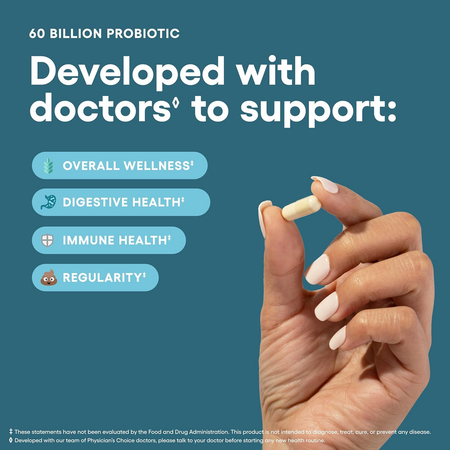 Women’s Probiotic & Prebiotic Capsules – Daily Digestive Wellness Support