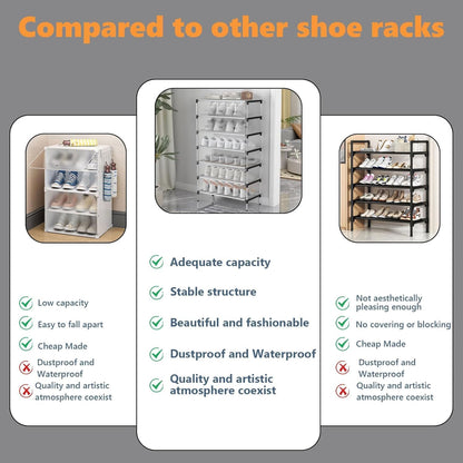 Multi-Layer Storage Shoe Rack - Space-Saving Dustproof