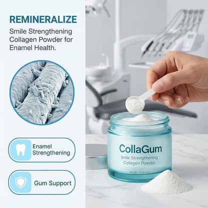 Collagen Infused Dental Tooth Powder – Gentle Whitening & Oral Care