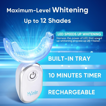 LED Teeth Whitening Kit – Blue Light Home & Dental Use