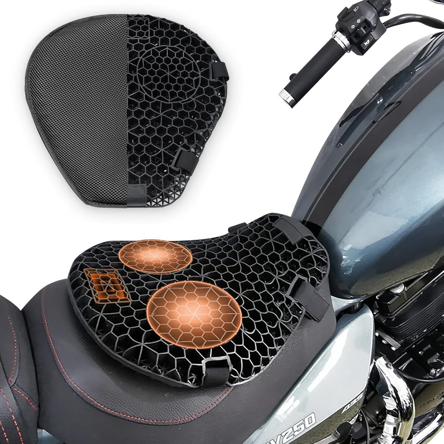 Gel Motorcycle Cushion – Ride Longer with Superior Comfort