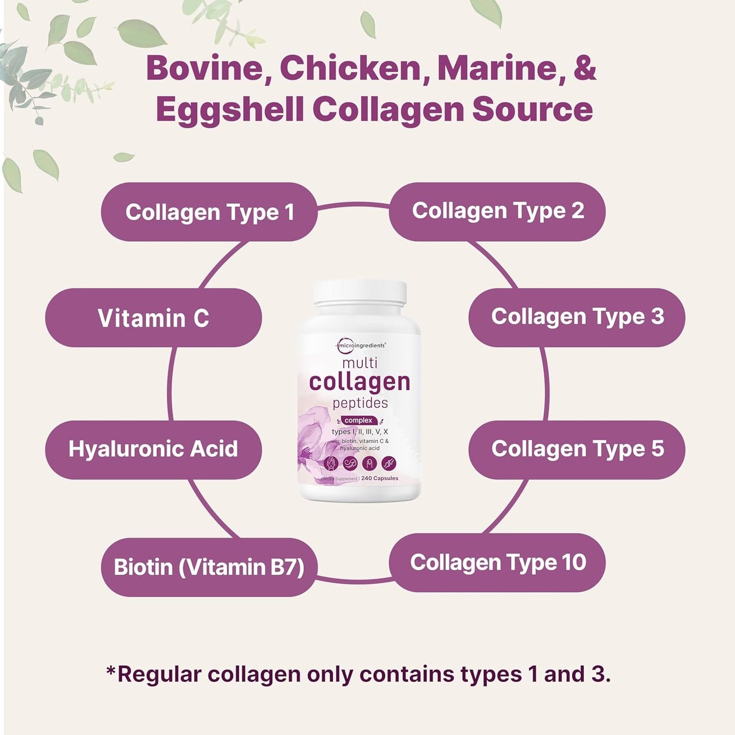 Collagen Peptide Capsules – 240 Capsules Skin & Joint Support