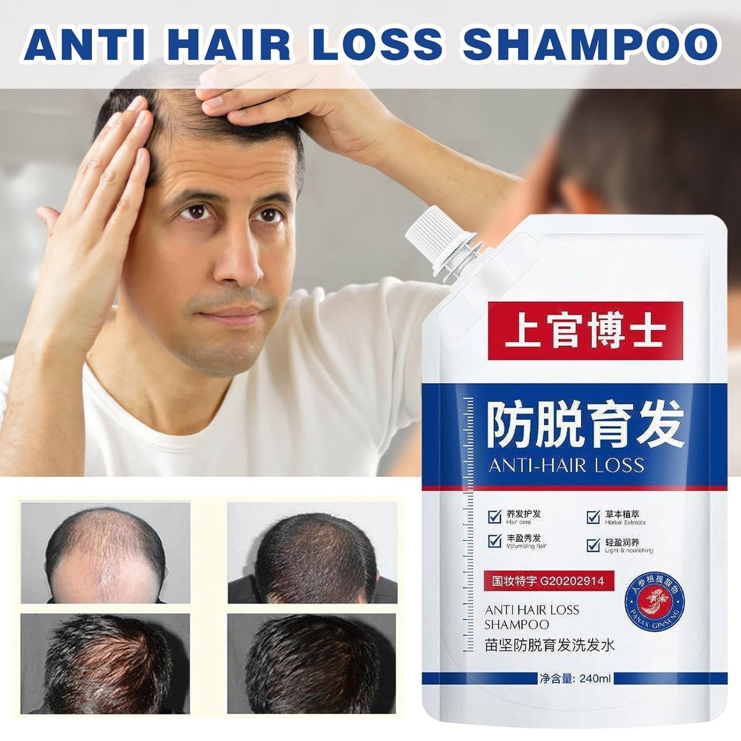 Anti-hair loss and hair growth shampoo
