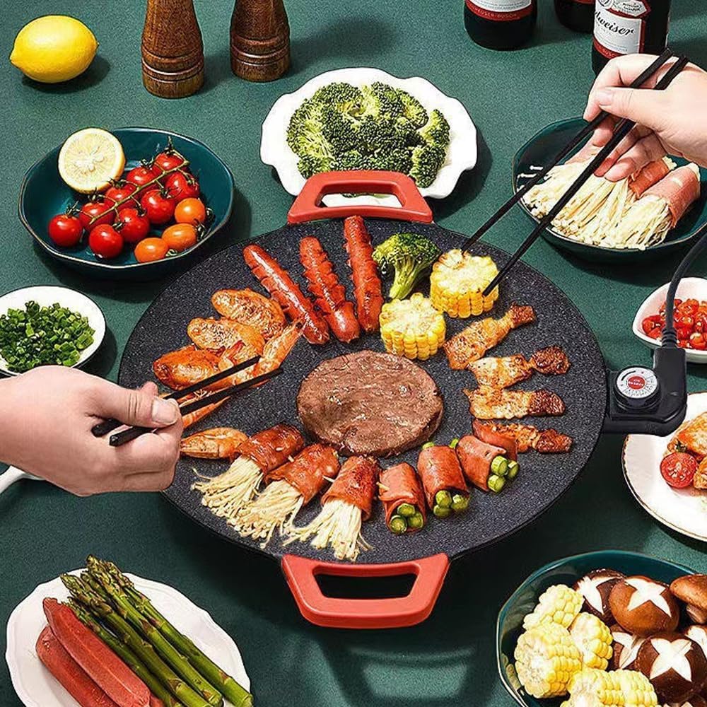 Japanese Non-Stick Electric Skillet – Quick, Easy & Mess-Free Cooking