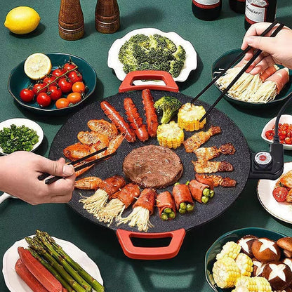 Japanese Non-Stick Electric Skillet – Quick, Easy & Mess-Free Cooking