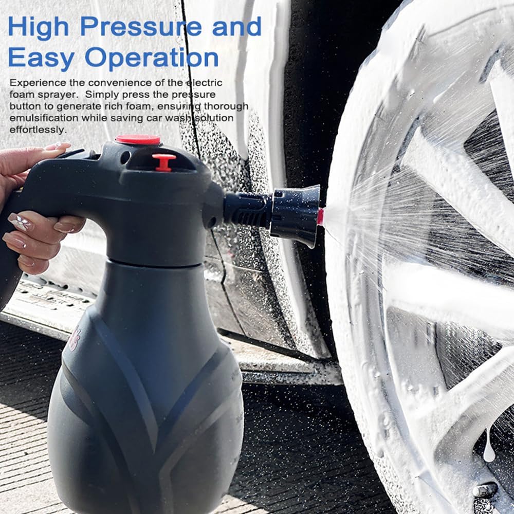 Auto Foam Sprayer – Electric, Easy Car Wash Tool