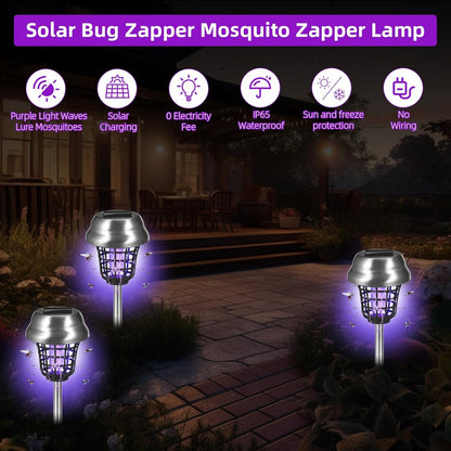 Solar Waterproof Outdoor Mosquito Repellent Light