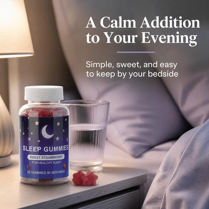 Melatonin 5mg Gummies – Natural Vitamin Sleep Support Dietary Supplement