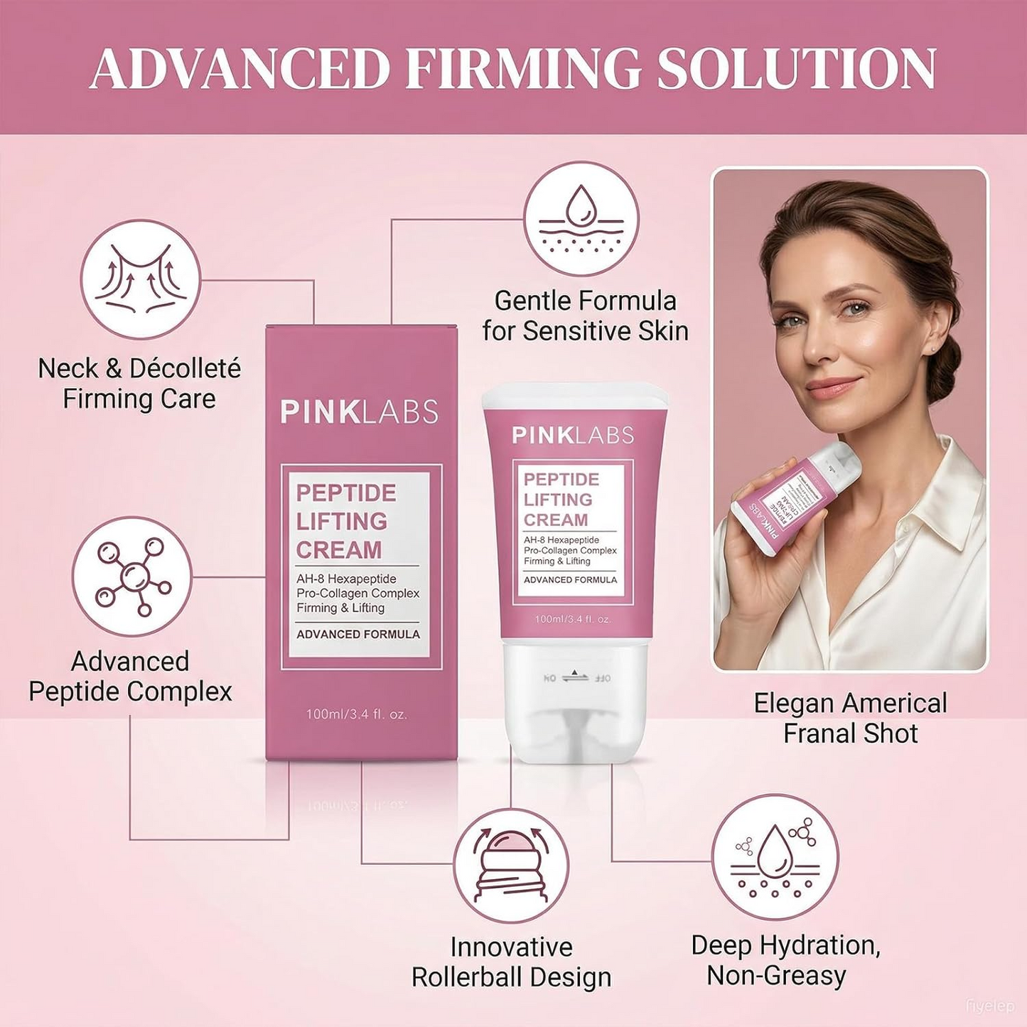 Neck Firming Roller Cream – Lift, Smooth & Tighten Skin