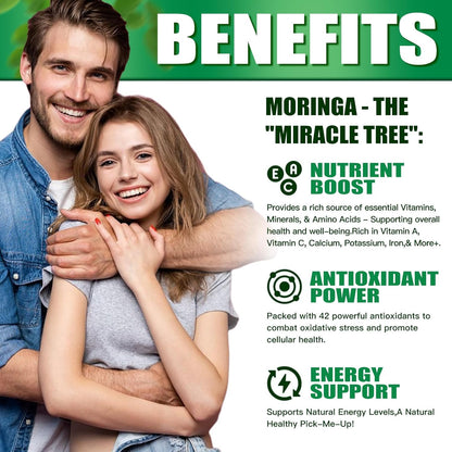 Moringa Capsules Boost Energy, Immunity & Libido Naturally