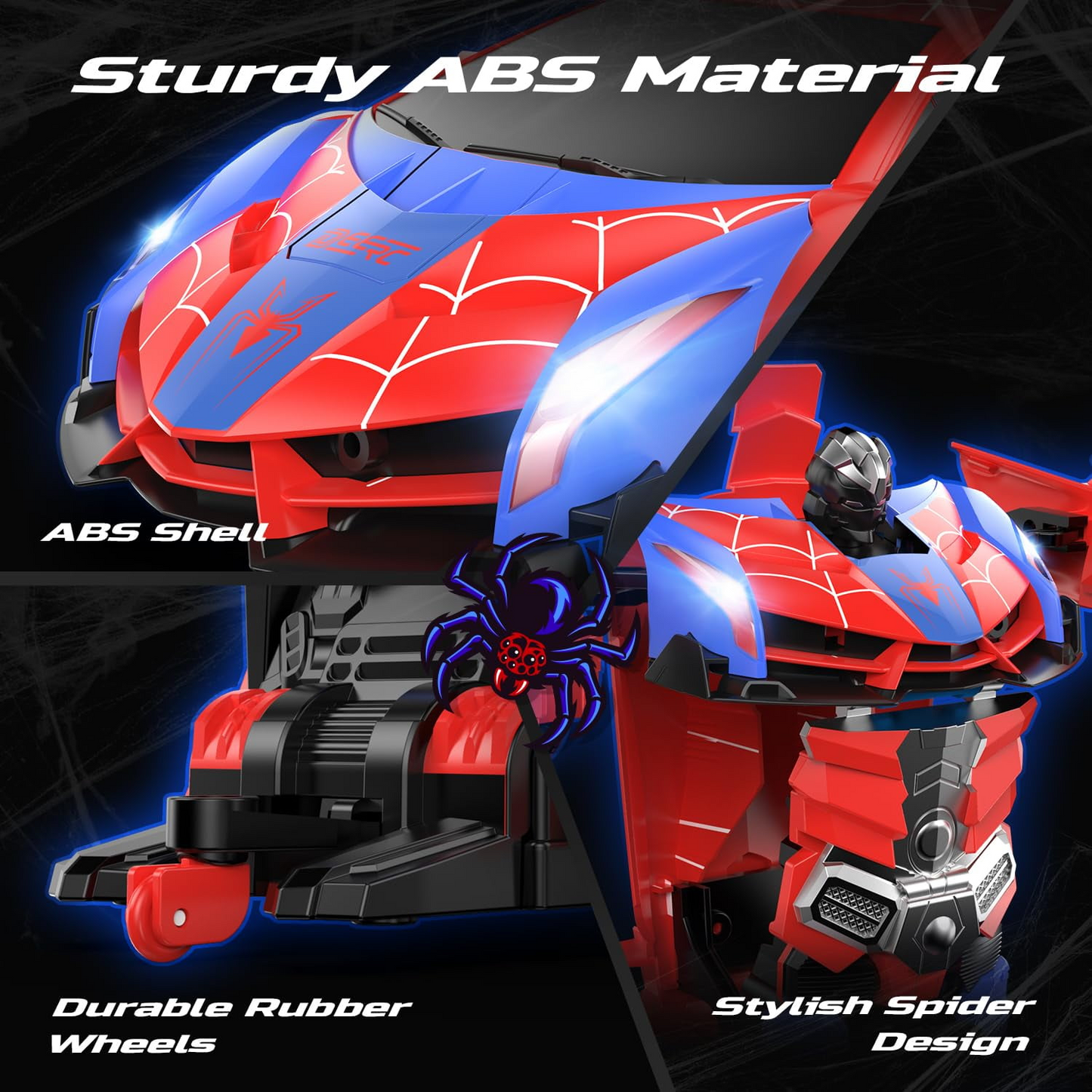 Transforming Car – Drift Racing & Robot Toy with LED Lights