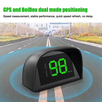 Universal Car HUD Head-Up Display – GPS Speedometer KMH/MPH