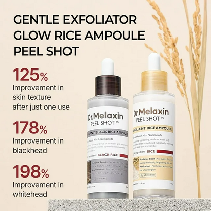Rice Face Peel Shot – White & Black Rice Exfoliating Essence