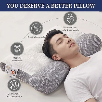 Ergonomic Cervical Neck Support Pillow – Memory Foam Orthopedic Comfort