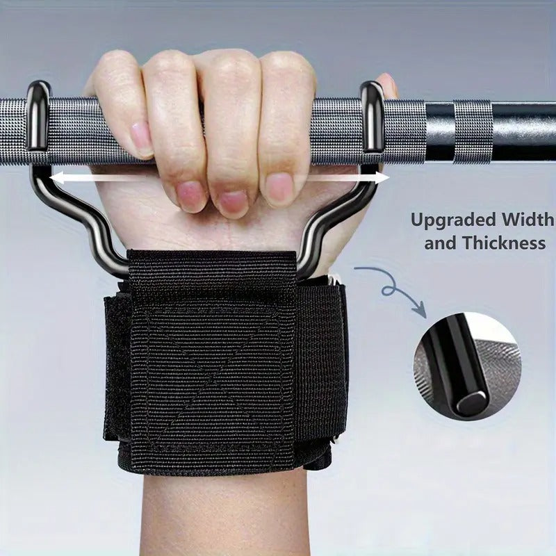 Steel Lifting Strap Hooks – Lift Heavier with Better Grip Support