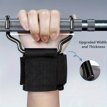 Steel Lifting Strap Hooks – Lift Heavier with Better Grip Support