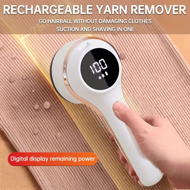 Portable Electric Lint Remover – USB Sweater Shaver with Stainless Steel Blade