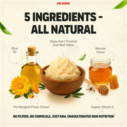 Butter Manuka Honey & Olive Oil Anti-Aging Balm with Monroe Graphic 120g Can