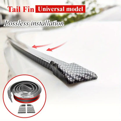 Universal Carbon Look Rubber Spoiler for Sleek Style