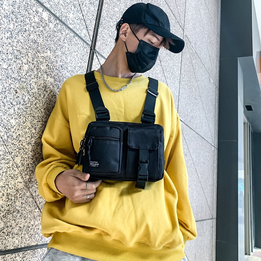 Black Tactical Chest Bag – Compact, Durable & Ready for Action