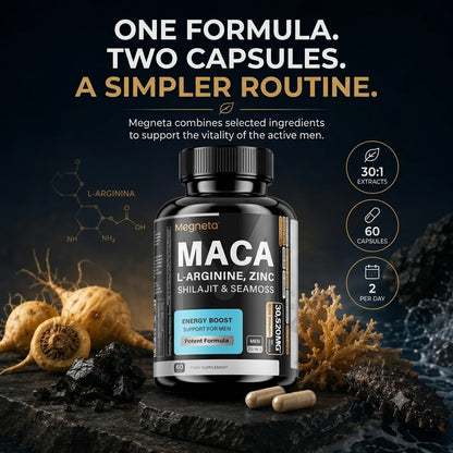 Adult Ashwagandha, Maca, Shilajit & Sea Moss Capsules