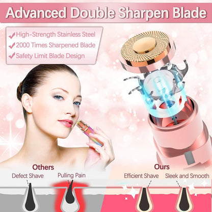 2-in-1 Facial Hair Remover – Gentle Precision Hair Removal Tool