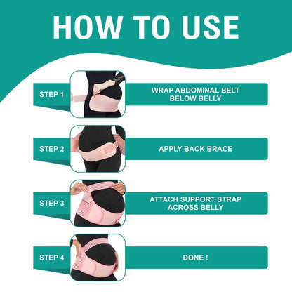 Breathable Pregnancy Belly Support Belt – Comfortable Maternity Waist Band