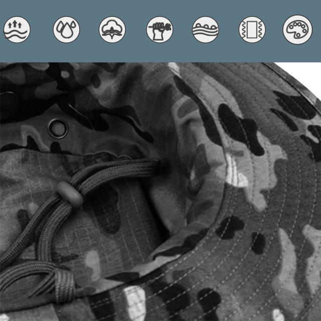 Tactical Camouflage Bucket Hat Set – Outdoor Sun Protection Camo Hat