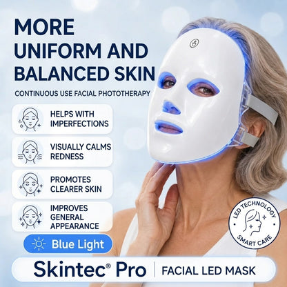 Wireless 7 Color LED Light Therapy Facial Device – Handheld Skin Care & Beauty Tool